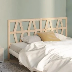 Solid pine wood bed headboard 206x4x100 cm by vidaXL, Headboards and footboards - Ref: Foro24-818640, Price: 41,52 €, Discoun...