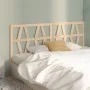 Solid pine wood bed headboard 206x4x100 cm by vidaXL, Headboards and footboards - Ref: Foro24-818640, Price: 41,47 €, Discoun...