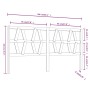 Bettkopfteil aus massivem Kiefernholz, 206 x 4 x 100 cm von vidaXL, Kopf- und Fußteile - Ref: Foro24-818640, Preis: 41,96 €, ...