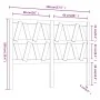 Bettkopfteil aus massivem Kiefernholz, 146 x 4 x 100 cm von vidaXL, Kopf- und Fußteile - Ref: Foro24-818620, Preis: 50,87 €, ...