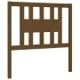 Cabecero madera maciza de pino marrón miel 81x4x100 cm de vidaXL, Cabeceros y pies de cama - Ref: Foro24-818648, Precio: 23,2...