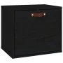 Armario de pared de madera maciza de pino negro 40x30x35 cm de vidaXL, Estantes y estanterías - Ref: Foro24-818349, Precio: 4...