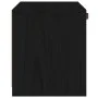 Armario de pared de madera maciza de pino negro 40x30x35 cm de vidaXL, Estantes y estanterías - Ref: Foro24-818349, Precio: 4...
