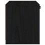 Hängeschrank aus massivem Kiefernholz schwarz 40x30x35 cm von vidaXL, Regale und Regale - Ref: Foro24-818349, Preis: 41,54 €,...