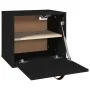 Armario de pared de madera maciza de pino negro 40x30x35 cm de vidaXL, Estantes y estanterías - Ref: Foro24-818349, Precio: 4...