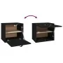 Armario de pared de madera maciza de pino negro 40x30x35 cm de vidaXL, Estantes y estanterías - Ref: Foro24-818349, Precio: 4...