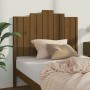 Cabecero de cama madera maciza de pino marrón miel 106x4x110 cm