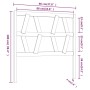 Bettkopfteil aus massivem Kiefernholz, 96 x 4 x 100 cm von vidaXL, Kopf- und Fußteile - Ref: Foro24-818600, Preis: 22,39 €, R...