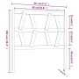 Bettkopfteil aus massivem Kiefernholz, 96 x 4 x 100 cm von vidaXL, Kopf- und Fußteile - Ref: Foro24-818600, Preis: 22,18 €, R...