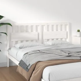 Solid white pine wood bed headboard 165.5x4x100 cm by vidaXL, Headboards and footboards - Ref: Foro24-818581, Price: 56,46 €,...