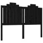 Solid black pine wood bed headboard 146x4x110 cm by vidaXL, Headboards and footboards - Ref: Foro24-818474, Price: 51,36 €, D...