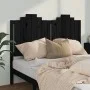 Cabecero de cama madera maciza de pino negro 146x4x110 cm de vidaXL, Cabeceros y pies de cama - Ref: Foro24-818474, Precio: 5...