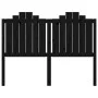 Cabecero de cama madera maciza de pino negro 146x4x110 cm de vidaXL, Cabeceros y pies de cama - Ref: Foro24-818474, Precio: 5...