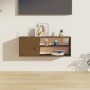 Honey brown solid pine wood wall cabinet 80x30x30 cm by vidaXL, Shelves and shelves - Ref: Foro24-818391, Price: 64,66 €, Dis...