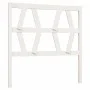 Cabecero de cama madera maciza de pino blanco 96x4x100 cm de vidaXL, Cabeceros y pies de cama - Ref: Foro24-818601, Precio: 2...