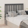 Bettkopfteil aus massivem grauem Kiefernholz, 146 x 6 x 101 cm von vidaXL, Kopf- und Fußteile - Ref: Foro24-818522, Preis: 34...