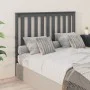 Bettkopfteil aus massivem grauem Kiefernholz, 146 x 6 x 101 cm von vidaXL, Kopf- und Fußteile - Ref: Foro24-818522, Preis: 34...