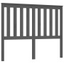 Solid gray pine wood bed headboard 146x6x101 cm by vidaXL, Headboards and footboards - Ref: Foro24-818522, Price: 34,56 €, Di...