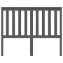 Solid gray pine wood bed headboard 146x6x101 cm by vidaXL, Headboards and footboards - Ref: Foro24-818522, Price: 34,56 €, Di...