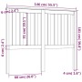 Bettkopfteil aus massivem grauem Kiefernholz, 146 x 6 x 101 cm von vidaXL, Kopf- und Fußteile - Ref: Foro24-818522, Preis: 34...