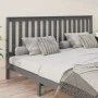 Bettkopfteil aus massivem grauem Kiefernholz, 206 x 6 x 101 cm von vidaXL, Kopf- und Fußteile - Ref: Foro24-818542, Preis: 41...