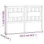 Bettkopfteil aus massivem weißem Kiefernholz, 125,5 x 4 x 100 cm von vidaXL, Kopf- und Fußteile - Ref: Foro24-818561, Preis: ...