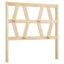 Bettkopfteil aus massivem Kiefernholz, 106 x 4 x 100 cm von vidaXL, Kopf- und Fußteile - Ref: Foro24-818605, Preis: 31,67 €, ...