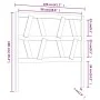 Bettkopfteil aus massivem Kiefernholz, 106 x 4 x 100 cm von vidaXL, Kopf- und Fußteile - Ref: Foro24-818605, Preis: 31,67 €, ...