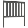 Cabecero de cama madera maciza de pino gris 96x6x101 cm de vidaXL, Cabeceros y pies de cama - Ref: Foro24-818502, Precio: 34,...