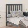 Bettkopfteil aus massivem grauem Kiefernholz, 96 x 6 x 101 cm von vidaXL, Kopf- und Fußteile - Ref: Foro24-818502, Preis: 35,...