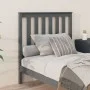 Bettkopfteil aus massivem grauem Kiefernholz, 96 x 6 x 101 cm von vidaXL, Kopf- und Fußteile - Ref: Foro24-818502, Preis: 34,...