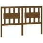 Honey brown pine solid wood bed headboard 145.5x4x100 cm by vidaXL, Headboards and footboards - Ref: Foro24-818573, Price: 40...