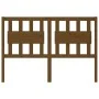 Honey brown pine solid wood bed headboard 145.5x4x100 cm by vidaXL, Headboards and footboards - Ref: Foro24-818573, Price: 40...