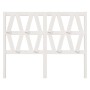 Bettkopfteil aus massivem weißem Kiefernholz, 126 x 4 x 100 cm von vidaXL, Kopf- und Fußteile - Ref: Foro24-818611, Preis: 49...
