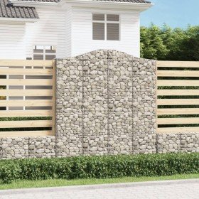 Cestas de gaviones 6 uds forma de arco hierro 200x50x220/240 cm en Maceteros y jardineras | Comprar online en Foro24