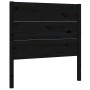 Kopfteil aus massivem schwarzem Kiefernholz, 96 x 4 x 100 cm von vidaXL, Kopf- und Fußteile - Ref: Foro24-818704, Preis: 37,8...