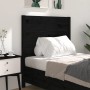 Kopfteil aus massivem schwarzem Kiefernholz, 96 x 4 x 100 cm von vidaXL, Kopf- und Fußteile - Ref: Foro24-818704, Preis: 37,8...