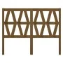 Bettkopfteil aus massivem Kiefernholz in Honigbraun, 126 x 4 x 100 cm von vidaXL, Kopf- und Fußteile - Ref: Foro24-818613, Pr...