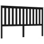 Solid black pine wood bed headboard 166x4x100 cm by vidaXL, Headboards and footboards - Ref: Foro24-818534, Price: 51,73 €, D...