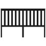 Cabecero de cama madera maciza de pino negro 166x4x100 cm de vidaXL, Cabeceros y pies de cama - Ref: Foro24-818534, Precio: 5...