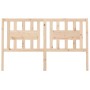Kopfteil aus massivem Kiefernholz, 126 x 4 x 100 cm von vidaXL, Kopf- und Fußteile - Ref: Foro24-818660, Preis: 32,05 €, Raba...