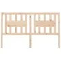 Solid pine wood headboard 126x4x100 cm by vidaXL, Headboards and footboards - Ref: Foro24-818660, Price: 31,75 €, Discount: %
