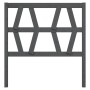 Solid gray pine wood bed headboard 81x4x100 cm by vidaXL, Headboards and footboards - Ref: Foro24-818597, Price: 23,23 €, Dis...