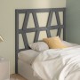Solid gray pine wood bed headboard 81x4x100 cm by vidaXL, Headboards and footboards - Ref: Foro24-818597, Price: 23,23 €, Dis...