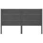 Solid gray pine wood headboard 126x4x100 cm by vidaXL, Headboards and footboards - Ref: Foro24-818712, Price: 38,83 €, Discou...