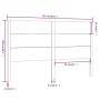 Solid gray pine wood headboard 126x4x100 cm by vidaXL, Headboards and footboards - Ref: Foro24-818712, Price: 38,83 €, Discou...