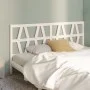 Bettkopfteil aus massivem weißem Kiefernholz, 206 x 4 x 100 cm von vidaXL, Kopf- und Fußteile - Ref: Foro24-818641, Preis: 39...