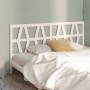 Solid white pine wood bed headboard 206x4x100 cm by vidaXL, Headboards and footboards - Ref: Foro24-818641, Price: 39,42 €, D...