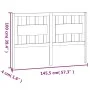 Solid white pine wood bed headboard 145.5x4x100 cm by vidaXL, Headboards and footboards - Ref: Foro24-818571, Price: 46,81 €,...