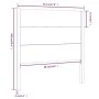 Cabecero madera maciza de pino 96x4x100 cm de vidaXL, Cabeceros y pies de cama - Ref: Foro24-818700, Precio: 39,40 €, Descuen...